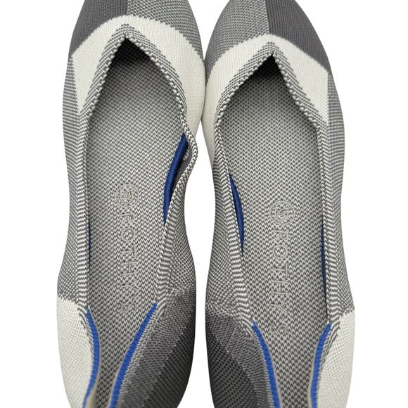 Rothy’s The Flat Captoe Dove‎ Light Grey Women’s Size 11 - Picture 4 of 6